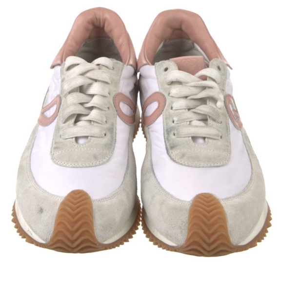 Loewe Women's powder Pink and White Sneakers - Picture 3 of 5